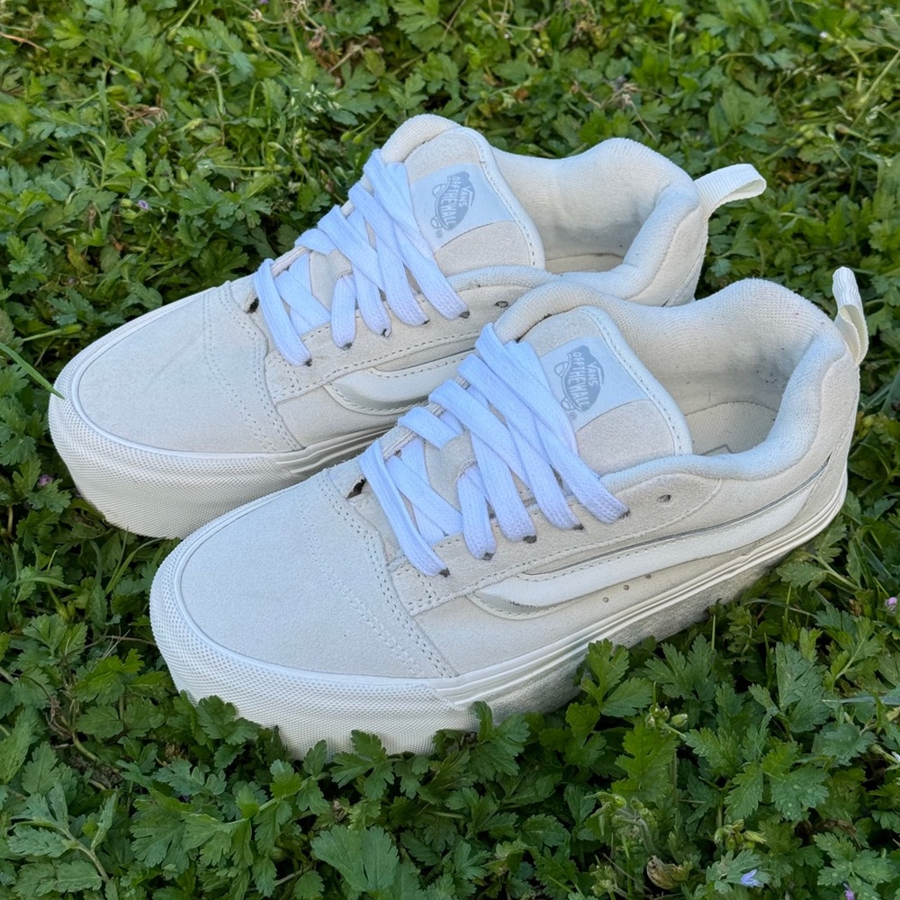 Vans Knu Platform Sneakers | Marshmallow & White